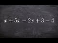 Combining Like Terms and Constants