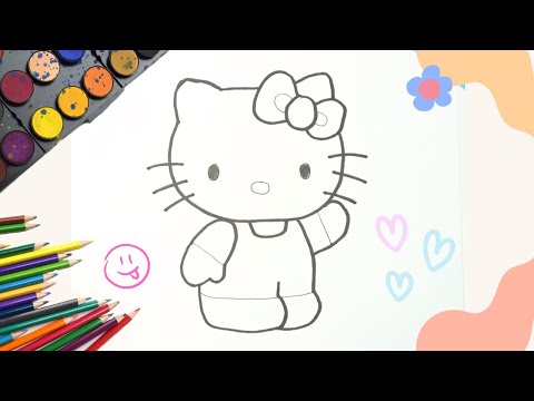 Menggambar Hello Kitty Lucu Mudah Untuk Anak