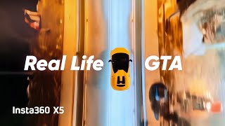 Insta360 X5 – Real Life GTA in 360