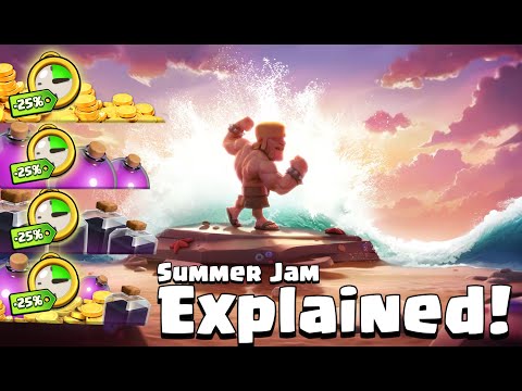 Summer Jam New Event Explained ! Upto 42 % Discount on Upgrade in Clash of Clans