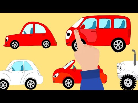 Разноцветные машинки 🚗🎨 Изучаем цвета – Сборник – Синий Трактор – Песенки для малышей