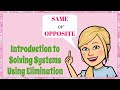 Solving Systems of Linear Equations with Elimination