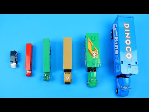 Learn Sizes With Container Truck For Kids + More Vehicles Videos