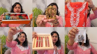 Cosmetics, Jewellery, Shoes, Pooja Items etc - Mix Items Shopping Haul From India Trip