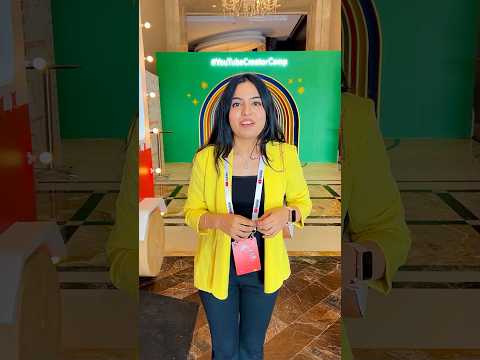 Meri stage par video nahi ban payi 🥹 #YouTubeCreatorCamp #shorts