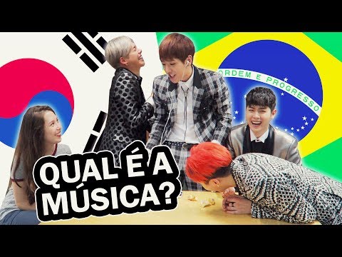 ÍDOLOS COREANOS CANTANDO EM PORTUGUÊS ft MASC | Kpop idols singing in portuguese