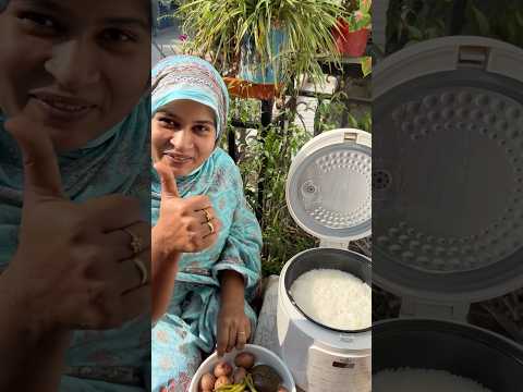 রাইস কুকারে ভর্তা ভাত🖤