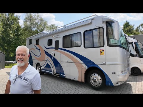 CAREX kauft 10m MEGA WOHNMOBIL TESCHNER Slideout mit Luxus PKW Garage