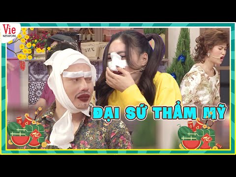 Hài Tết 7 Nụ: Dương Lâm xúi Lâm Vỹ Dạ "thẩm mỹ" và cái kết ề chề cả khu phố