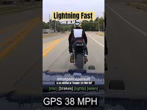 Was the biker actually running from the police, or just trying to find first gear? Sep 12, 2024