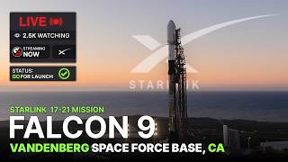 Live 🔴 Starlink 17-54 Mission : SpaceX Launches 25 Satellites from Vandenberg, California