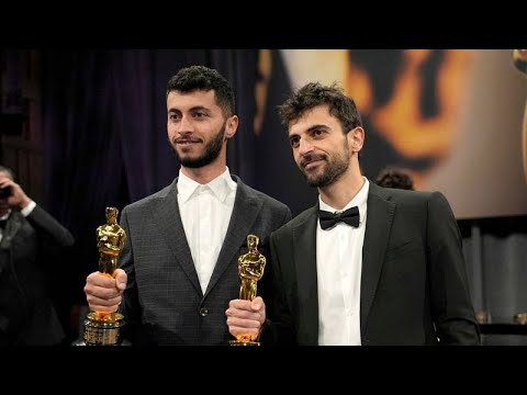 YouTube video thumbnail: Oscar-Winning Palestinian Director Basel Adra Says Israeli Soldiers Raided his Home in West Bank