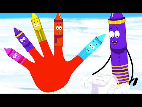 Holiday Finger Family, Crayons Christmas and Xmas Songs for Kids