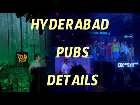 Hyderabad pubs details #hyderabadvlog