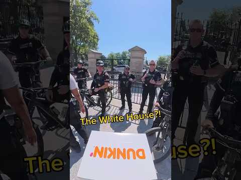 Donut delivery to The White House #ubereats #doordash #shorts