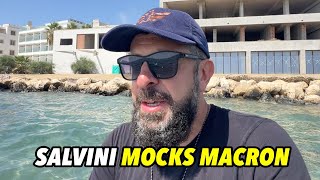 Salvini mocks Macron plan. US, ERAM missiles to Ukraine. Nord Stream picnic. Merz economy trouble