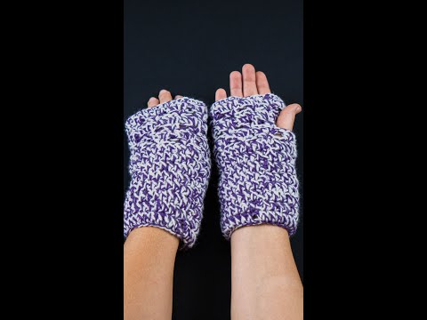 How to Crochet Fingerless Gloves easily! Miarti🧶