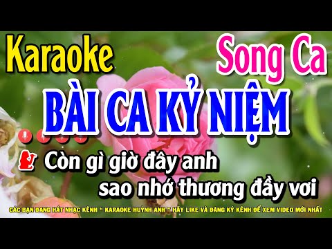 Karaoke Bài Ca Kỷ Niệm | Nhạc Sống Song Ca