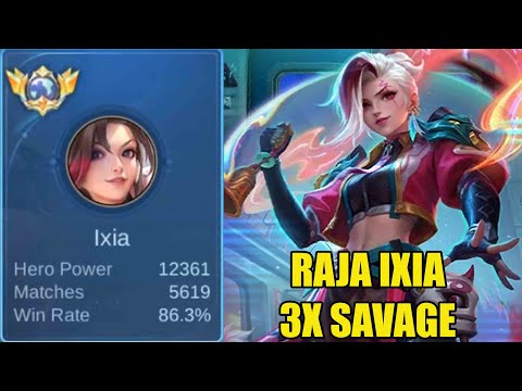 RAja IXIA 3x savage ngeri banget gameplay nya lebih jago dari pro player