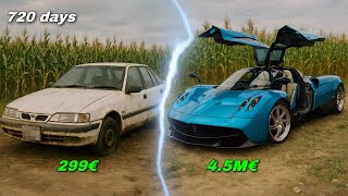 Full 750 Days : Building a Million-Dollar Pagani Huayra from an ’80s Car