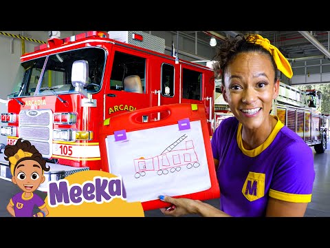 Meekah's Firetruck Art Adventure: Colors & Shapes | Educational Videos for Kids | Meekah Kids TV