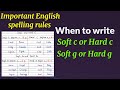 Understanding Spelling Rules for C and G