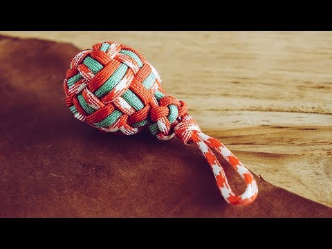 How To Tie A Large Globe Knot Paracord | 3 Color Globe...