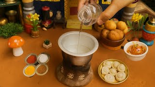 Miniature Potato Noodles Recipe l Miniature Noodles l Miniature Cooking l Potato Recipe l