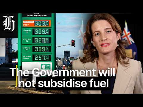 YouTube video thumbnail: Finance Minister Nicola Willis Talks to Ryan Bridge Regarding Petrol Price Crisis