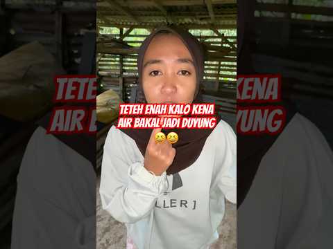 teteh enah kalo kena air bakal jadi duyung😆😆 #trending #trendingshorts