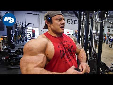 300 lb Bodybuilder Workout | Push Day Ft. Beef Stu