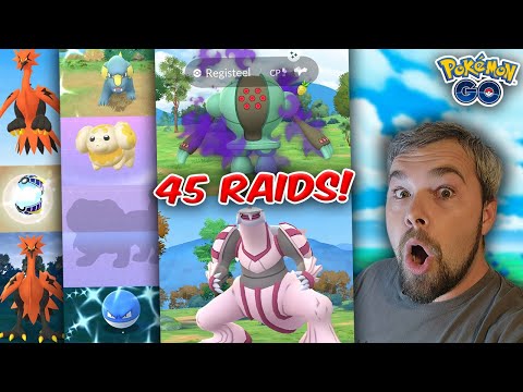 Fidough Is Here! 45 Shiny Shadow registeel & Palkia Raids! Galarian Birds! & More! (Pokémon GO)