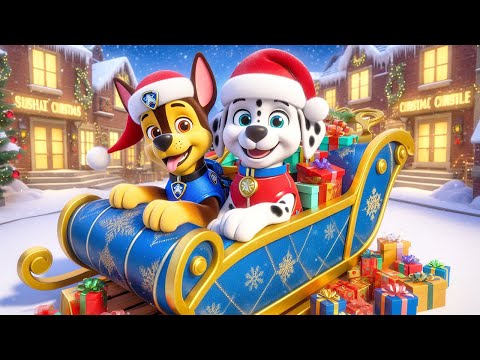 Paw Patrol Ultimate Rescue | CHASE & MARSALL Get Gifts on Christmas Eve - Funny Story | Rainbow 3