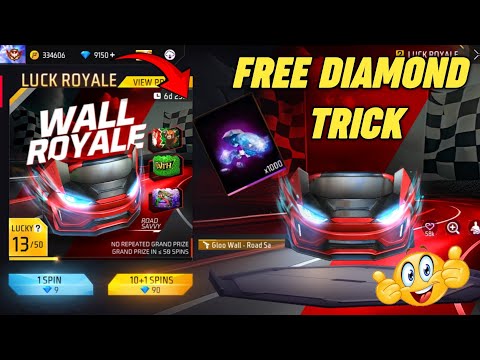 WALL ROYALE FREE SPIN TRICK | FREE FIRE NEW EVENT | FREE DIAMOND IN FREE FIRE 🔥