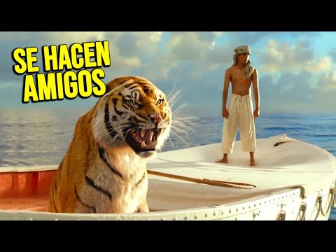 NAUFRAGO ATRAPADO EN EL MEDIO DEL MAR CON UN TIGRE HAMBRIENTO | Resumen La vida de Phi en 10 Minutos