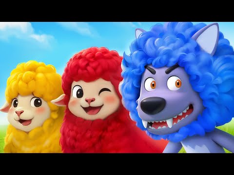 Baa Baa Colorful Sheep | Learn Colors Song | Farm Animals | Kids Songs & Nursery Rhymes | BabyBus