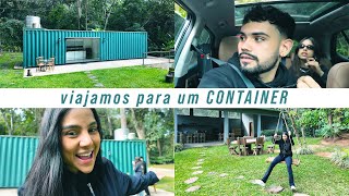 🧳 Viajamos pra um CONTAINER no meio da natureza 🏕️🌳 #vlogão