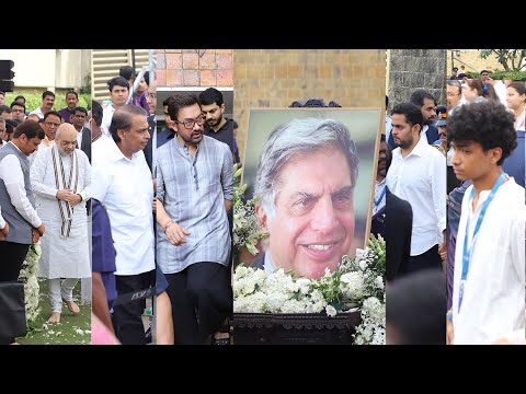 Ratan Tata's फ्यूनरल: Aamir Khan, Amit Shah, Mukesh Ambani, Nita Ambani, Shantanu Naidu