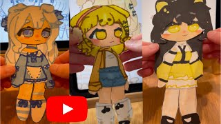 3 minutes of Gacha sanrio paperdolls!!
