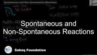 Spontaneous and Non-Spontaneous Reactions