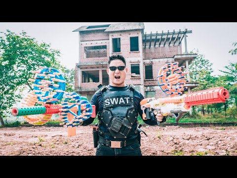 Nerf Guns War : Epic Diamond Heist NERF Squad S.W.A.T SEAL Team vs. Criminal Boss Showdown!