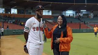 Entrevista post partido con Bryan de la Cruz