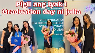 GRADUATION DAY NI JULIA | NAKAKA PROUD | PIGIL ANG IYAK |smilelyravlog