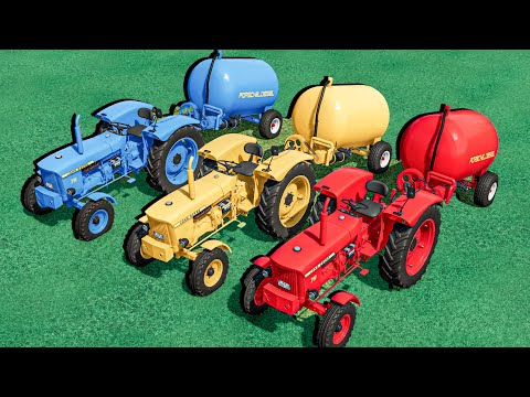 WORK with Colors - SLURRY WORK with TANKER Mini Tractors - Farming Simulator 22