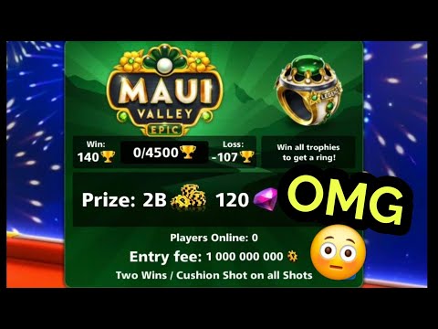 8 Ball Pool - New Tables 2 Billion Epic and 200 Million - Blowout Cue Level Max - Anniversary Badge