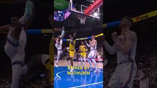 DENIED BY BENNEDICT MATHURIN ❌😵 #nba #nbaplayoffs