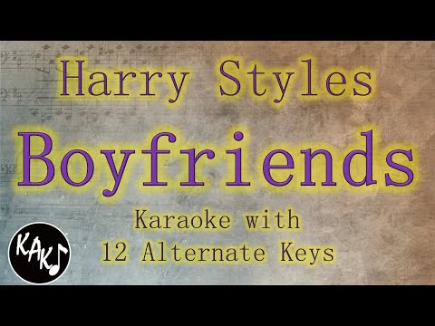 Boyfriends Karaoke Harry Styles Instrumental Lower Higher Female Original Key