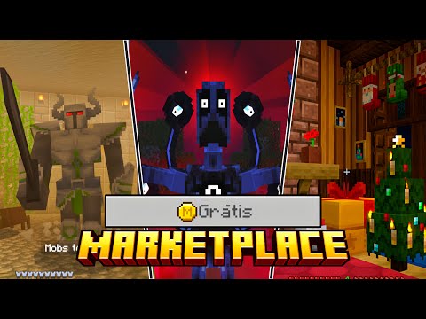 TOP 3 MELHORES ADDONS GRÁTIS DA MARKETPLACE - MINECRAFT PE 1.21+