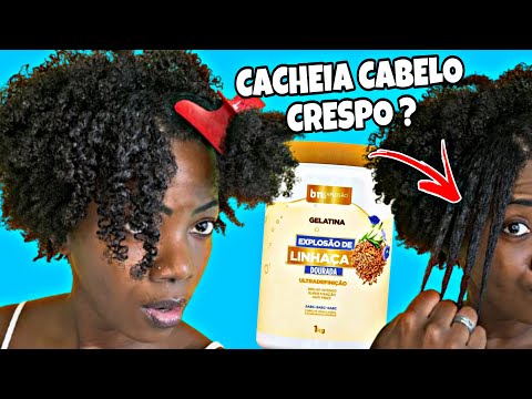 GELATINA EXPLOSÃO DE LINHAÇA PARA CABELO CRESPO - Beleza Natural