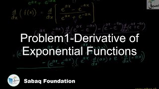 Problem1-Derivative of Exponential Functions